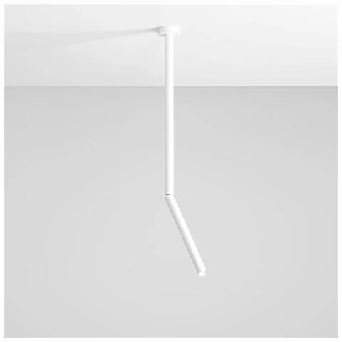 Lampada a sospensione moderna e minimalista da soffitto bianca a forma di tubo da 54,5 cm con attacco G9 - Foto 3