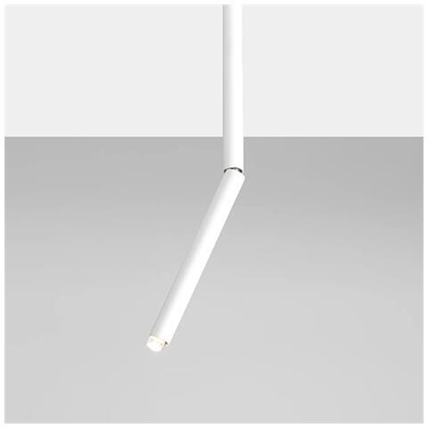 Lampada a sospensione moderna e minimalista da soffitto bianca a forma di tubo da 54,5 cm con attacco G9 - Foto 1