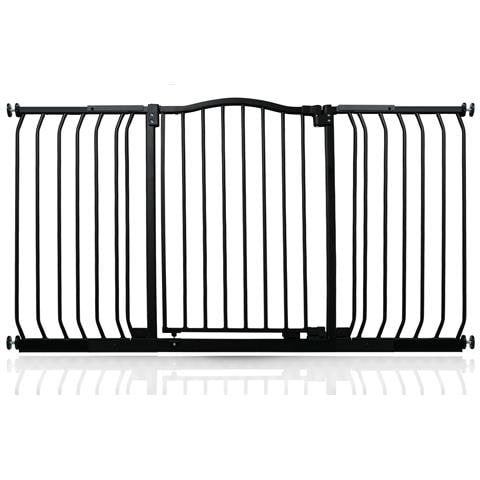 Safetots Cancelletto Di Sicurezza Con Parte Superiore Incurvata, 143cm - 152cm, Nero Opaco - Foto 1