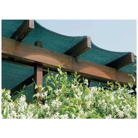 Rotolo Rete Ombreggiante Esterno Protezione Sole Pioggia Frangivista Coprente 2x10mt Ombreggiante - Foto 1