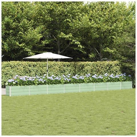 Fioriera Verde Pastello 480 x 50 x 45 cm Acciaio zincato - Foto 2