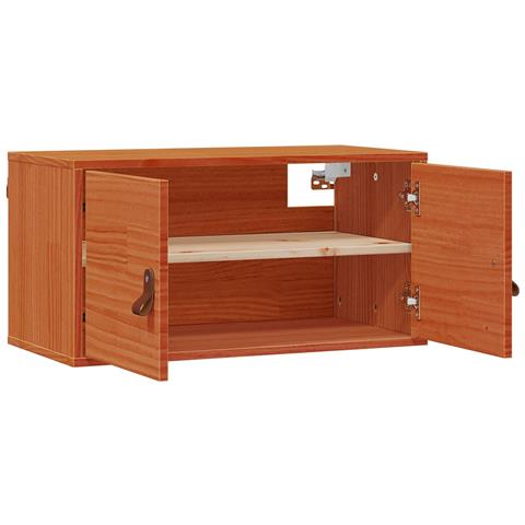 Armadietto a muro Marrone cerato 60 x 30 x 30 cm Pino massello - Foto 1