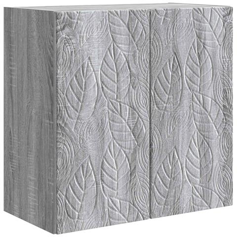 Mobiletto a muro Sonoma grigio 59 x 31 x 60 cm - Foto 1
