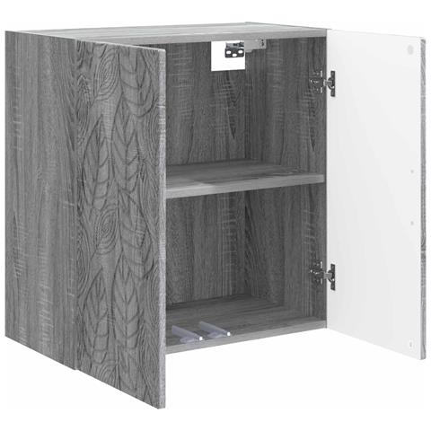 Mobiletto a muro Sonoma grigio 59 x 31 x 60 cm - Foto 2