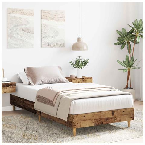 Struttura del letto Legno antico 80 x 200 cm - Foto 2