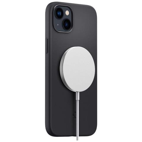 Spigen Silicone Fit Mag Magsafe Iphone 14 Plus Nero - Foto 1