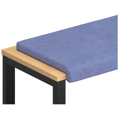Cuscino per panchina Tessuto Blu jeans Profondità 35 cm - Foto 1