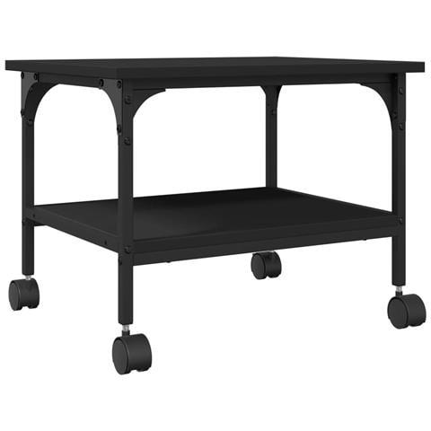 Supporto per Stampante 2 Livelli Nero 50x40x38 cm Multistrato - Foto 1