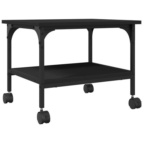 Supporto per Stampante 2 Livelli Nero 50x40x38 cm Multistrato - Foto 9