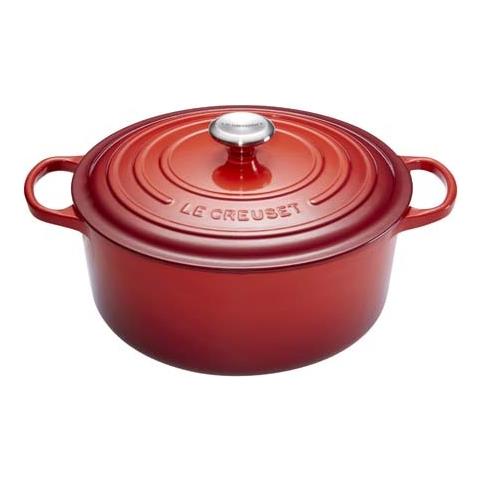 Casseruola tonda ghisa 26cm evolution rosso ciliegio cocotte - Foto 1
