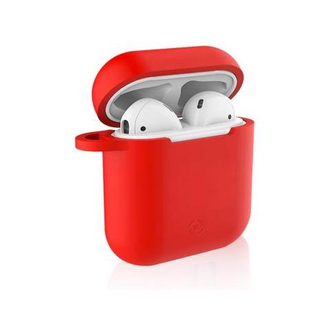 Aircase Custodia in Silicone per Auricolari AirPods Colore Rosso - Foto 2