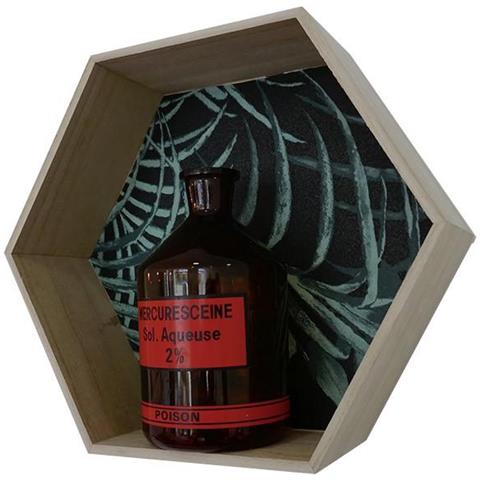 Scaffale Esagonale In Legno 36 X 31 X 10 Cm - Foto 5