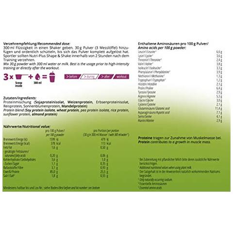 Nutri + 6k Proteine In Polvere Vegan, 1000 G Box - Foto 3