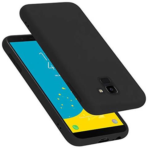 Custodia Compatibile Con Samsung Galaxy J6 2018 Eu Version In Liquid Nero - Coperchio Protettivo In Silicone Tpu Flessibile - Foto 1