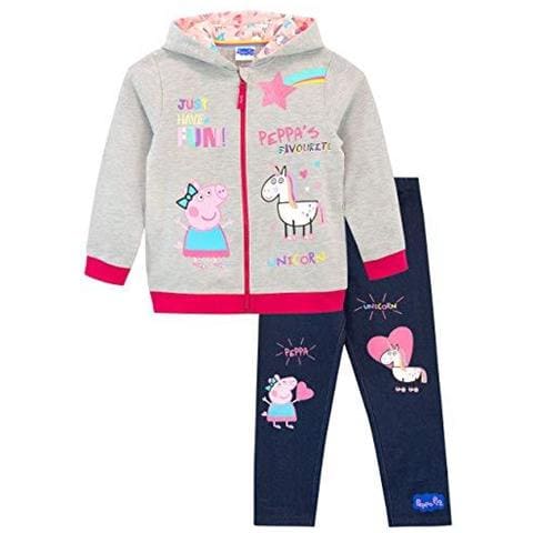 Ragazze Unicorn Con Cappuccio Leggings Set Multicolore Et 12 A 18 Mesi - Foto 1