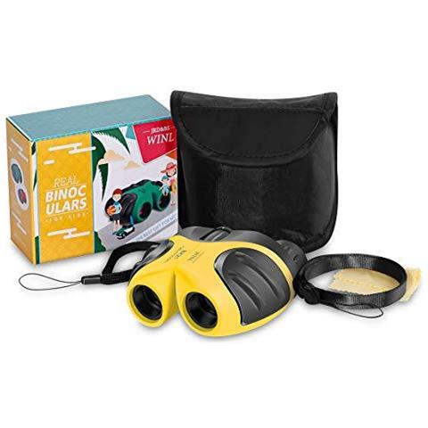 Jrd B Winl Mini Per Bambini Binocoli Giocattoli Per 4-5 Anni Ragazzi Da Regalo 8 X 21 Binocolo Per Bambini Per I Bambini Compatto Telescope Ragazzi Regalo 4-8 Anni Per Bird Watching Scenario (giallo) - Foto 1