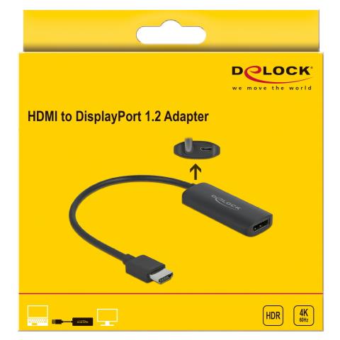 Delock Adattatore Hdmi-a Maschio A Displayport Femmina 4k 60 Hz - Foto 6