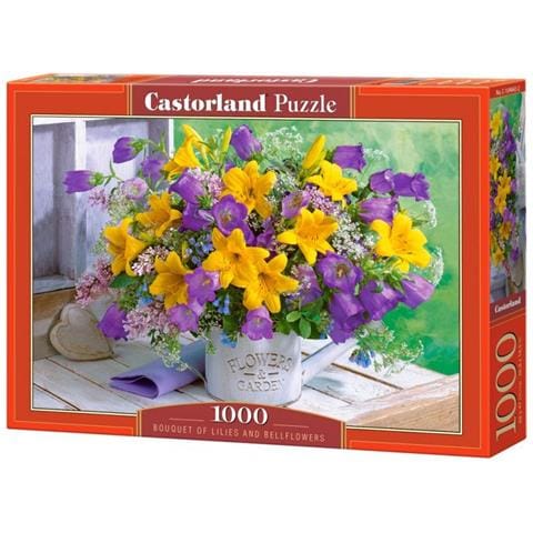 Puzzle Mazzo Di Gigli Cartone 1000 Pezzi - Foto 1