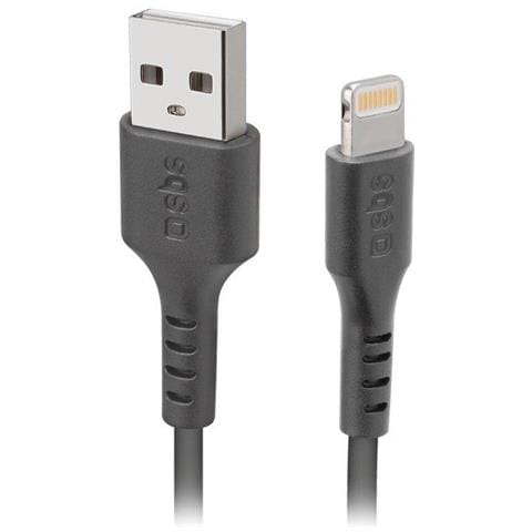 Sbs Tecableusbip589k Cavo Usb 1 M Usb 2.0 Usb A Lightning Nero - Foto 2