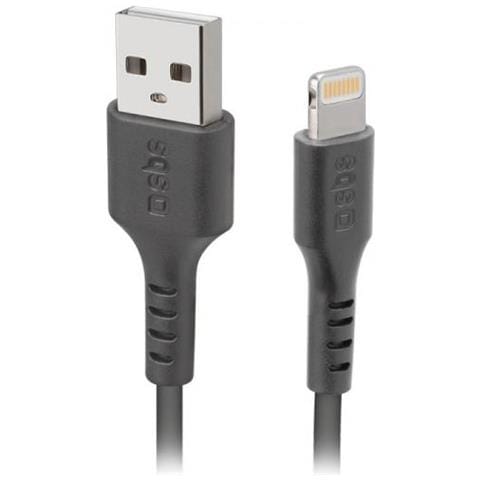 Sbs Tecableusbip589k Cavo Usb 1 M Usb 2.0 Usb A Lightning Nero - Foto 1