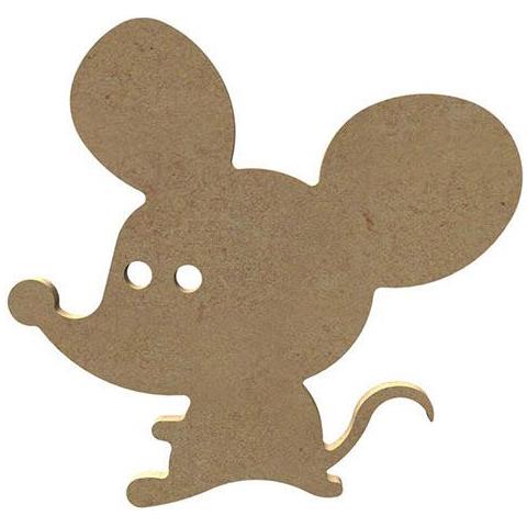 Topo In Legno Mdf Da Decorare - 15 X 14 Cm - Foto 1