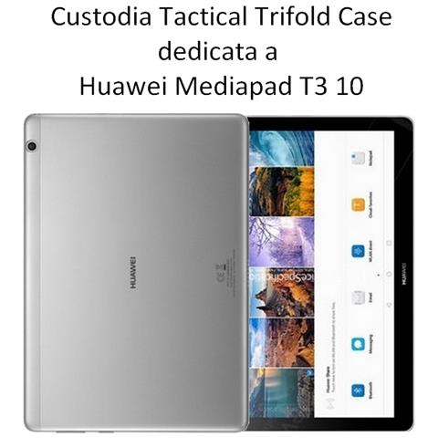 Tactical Custodia Originale Book Trifold Case Per Huawei Mediapad T3 10 Pink - Foto 2