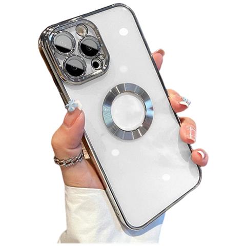 Custodia Per Telefono Con Protezione Dell'obiettivo Della Fotocamera Silver  Iphone14 - Foto 1