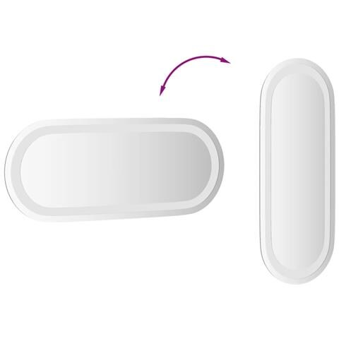 Specchio Da Bagno Led 50x20 Cm Ovale - Foto 2