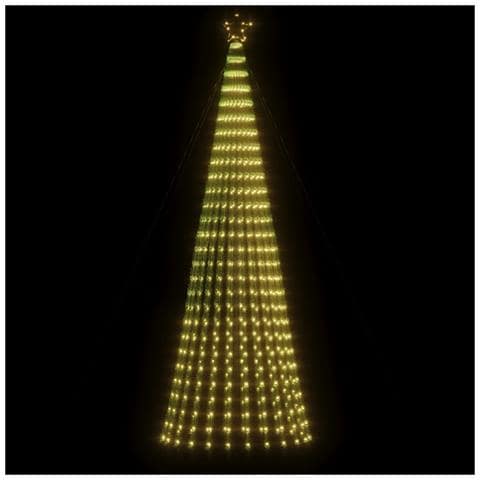 Illuminazione Albero di Natale a Cono 688LED Bianco Caldo 300cm - Foto 2