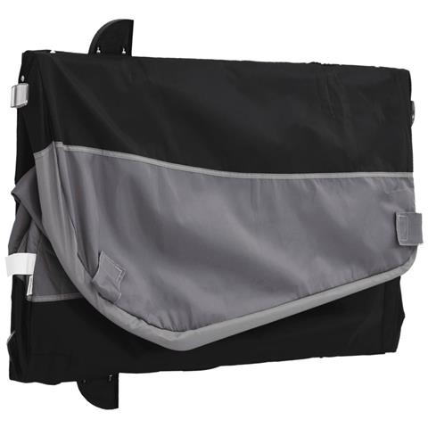 Rimorchio Da Bici Nero E Grigio 45 Kg In Ferro - Foto 2