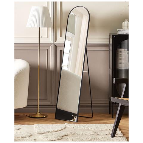 Specchio Da Terra Nero 150 X 36 Cm Bagnolet - Foto 1