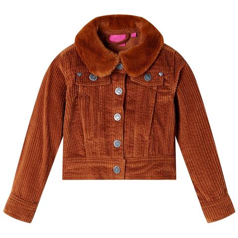 Giacca Per Bambini In Velluto A Coste Cognac 140 - Foto 1