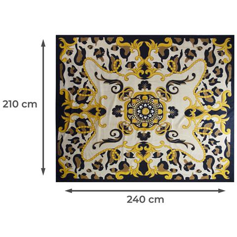 Telo Mare Spiaggia Grande Antisabbia Parasole Modello Batik Barocco Telo Mare Rigato D6 - Foto 5