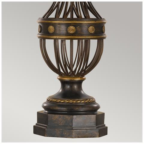 Lampada Da Scrivania Contemporanea Augustine Acciaio Marrone Antico 1 Luce E27 - Foto 2
