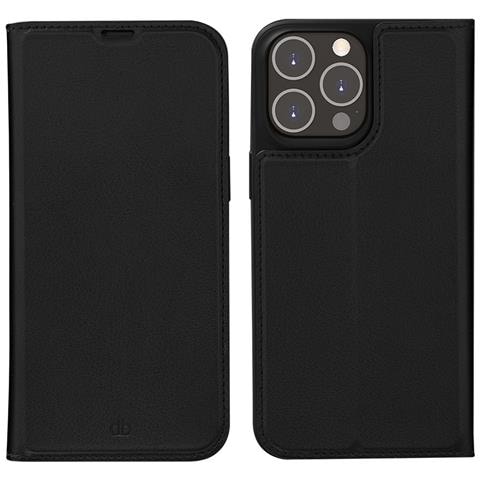 Custodia Per Iphone 14 Pro Max Modello Oslo In Pelle Con Portacarte, Nero - Foto 4
