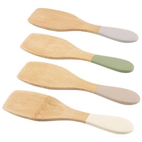 Set Di 4 Spatole In Bambù Da 13 Cm - Pv-bam-1210 - Foto 1