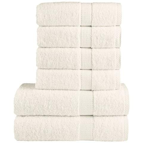 Set ASciugamani SOLUND 6 pz Crema 600 gsm - Foto 1