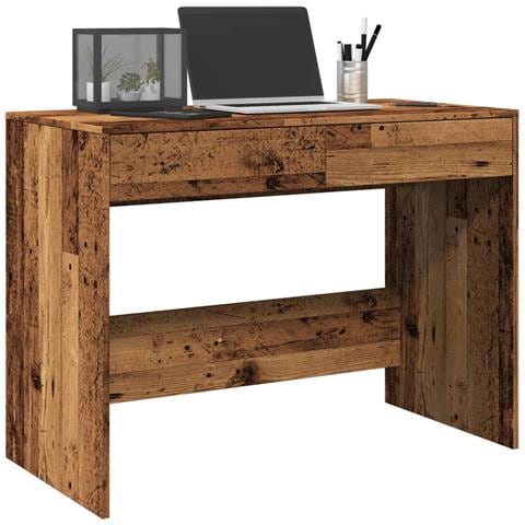 Scrivania Legno Antico 101x50x76,5 Cm In Legno Multistrato - Foto 1