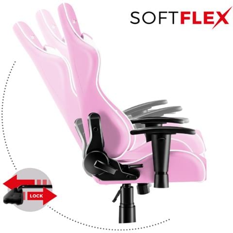 Ranger 6.0 Sedia per gaming universale Seduta a dondolo (culla) Rosa - Foto 14