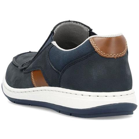Casual Sneakers Pelle Scarpe Uomo Blu Eu 41, 17368-14 - Foto 3