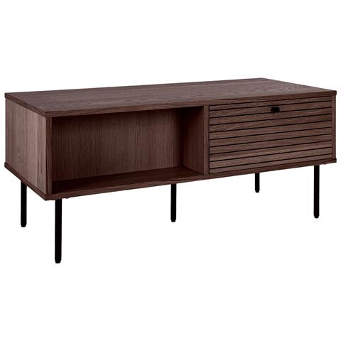 Tavolino Kyoto - Marrone - Legno - 50x100x45 Cm - Foto 1