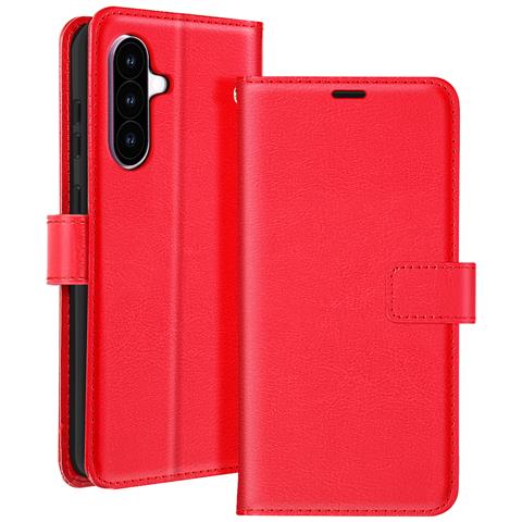 Custodia Per Samsung Galaxy A56, Portafoglio Con Cinturino Da Polso., Rosso - Foto 1