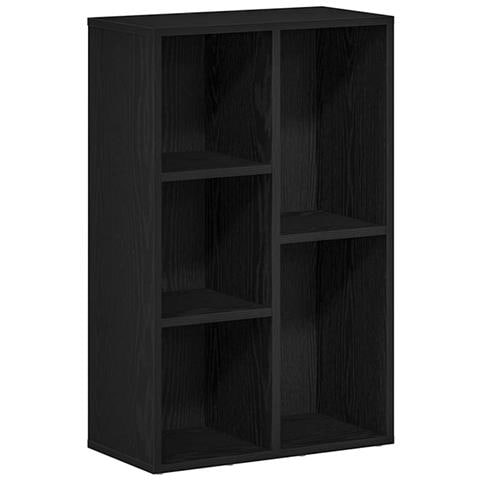 Libreria Rovere Nero 50x25x80 cm in Legno Multistrato - Foto 1