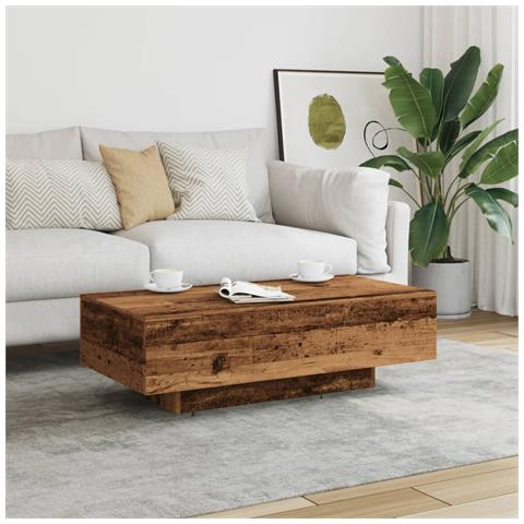 Tavolino Salotto Legno Antico 100x49,5x31 Cm Legno Multistrato - Foto 3