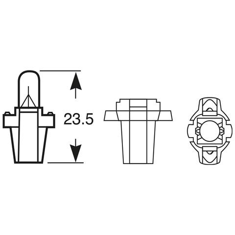 Lampadina 24v 1.2w Zoccolo Grigio - Foto 2