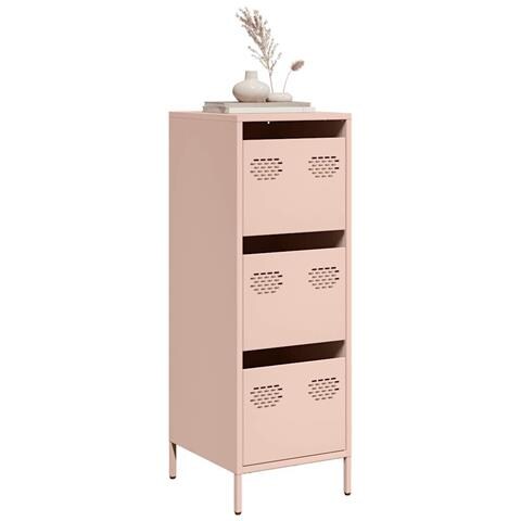 Credenza Rosa 39x35x103,5 Cm In Acciaio - Foto 1