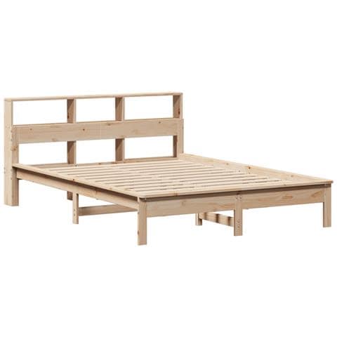 Letto Libreria Senza Materasso 120x200cm Legno Massello Di Pino - Foto 3