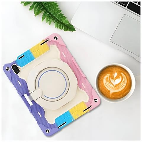Custodia Protettiva Colorata Con Manico Per Ipad Pro 12.9"" 2018/20/21 - Sicurezza E Stile - Foto 4