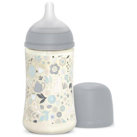 Suavinex Wonderland Biberon Plast.Silic. 270Ml Liberty Azzur - Foto 1