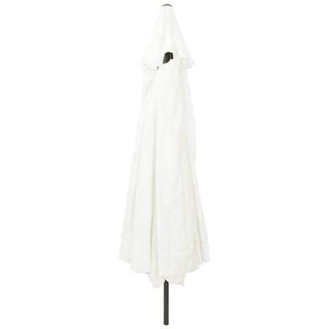 Parasole da Giardino  ø395x245 cm Bianco Sabbia - Foto 2